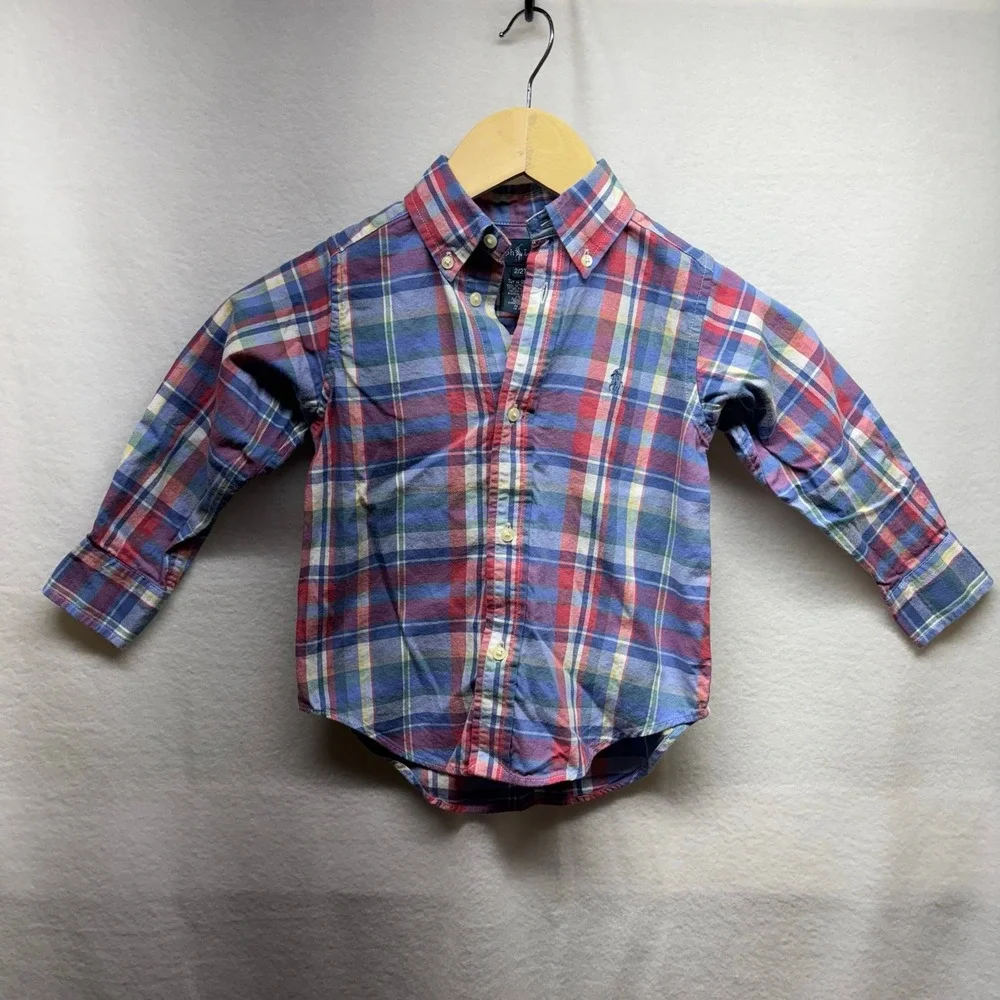 Ralph Lauren Toddler‎ Plaid Button Down Shirt - 2T